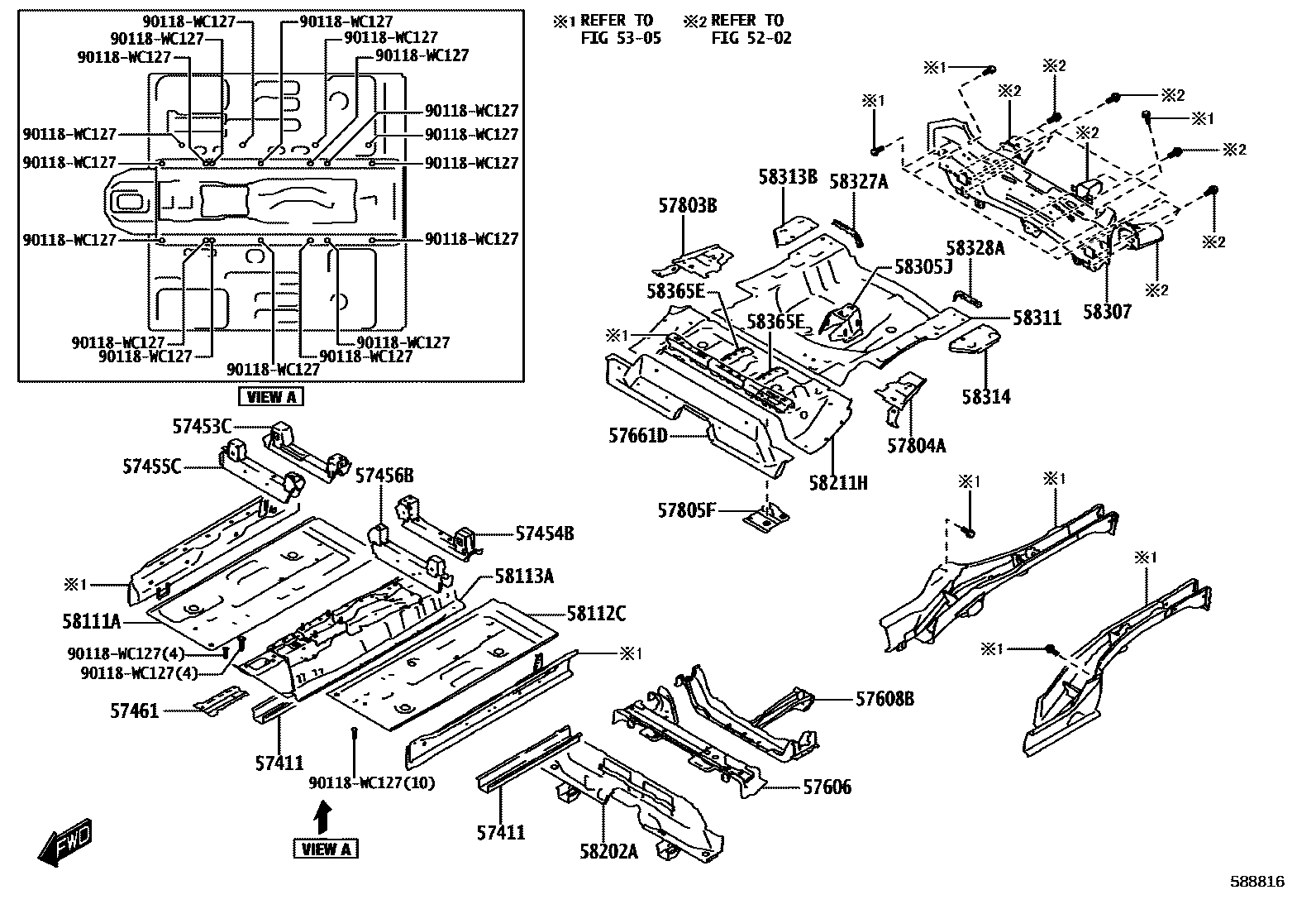5801 — FLOOR PAN & LOWER BACK PANEL
