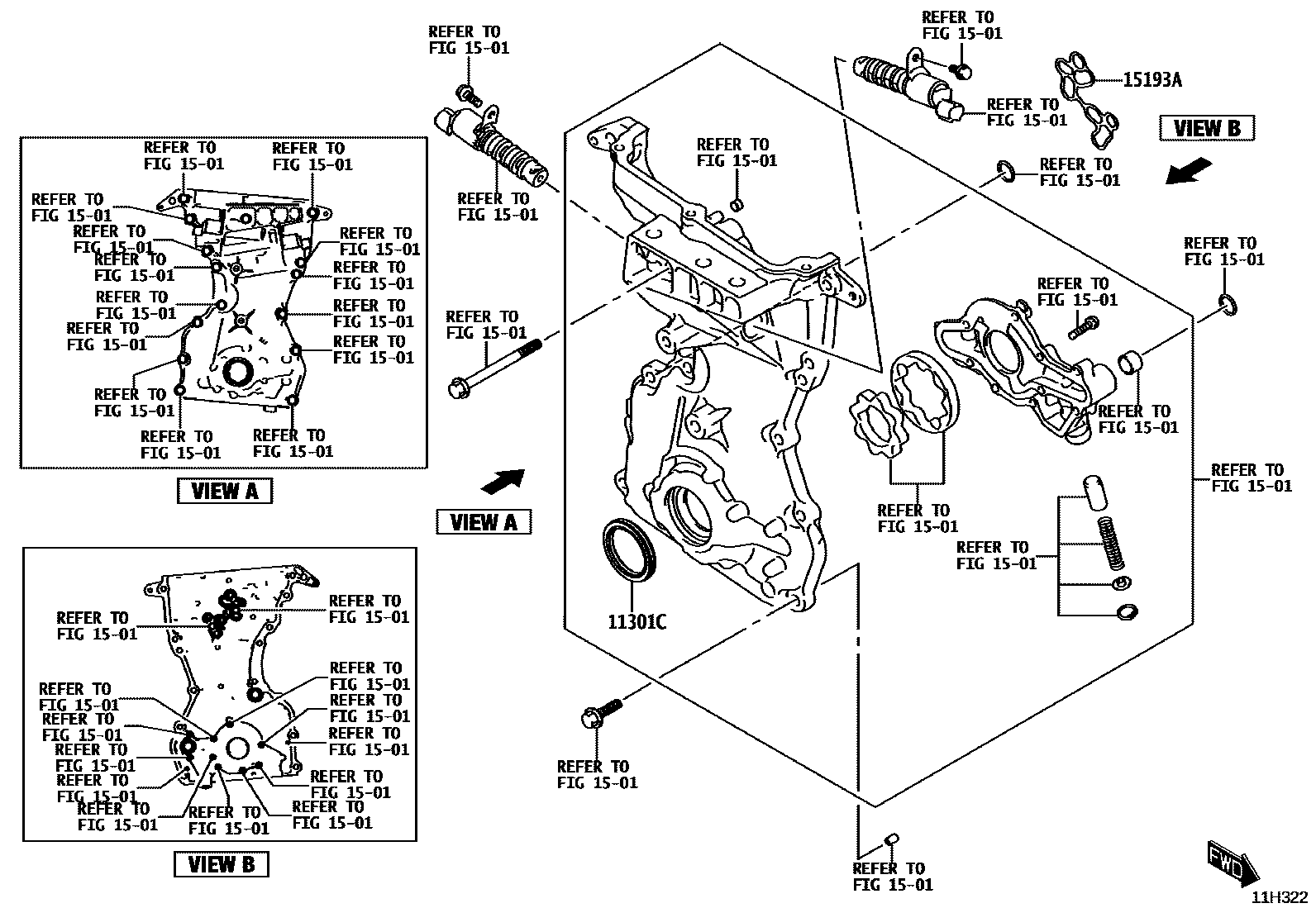 1106 — TIMING GEAR COVER & REAR END PLATE