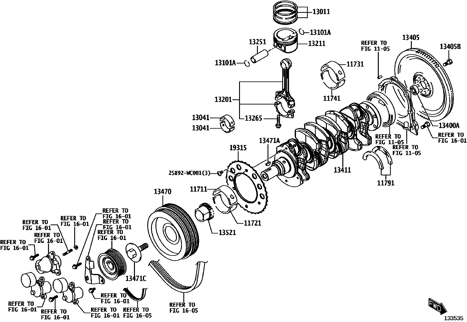1301 — CRANKSHAFT & PISTON