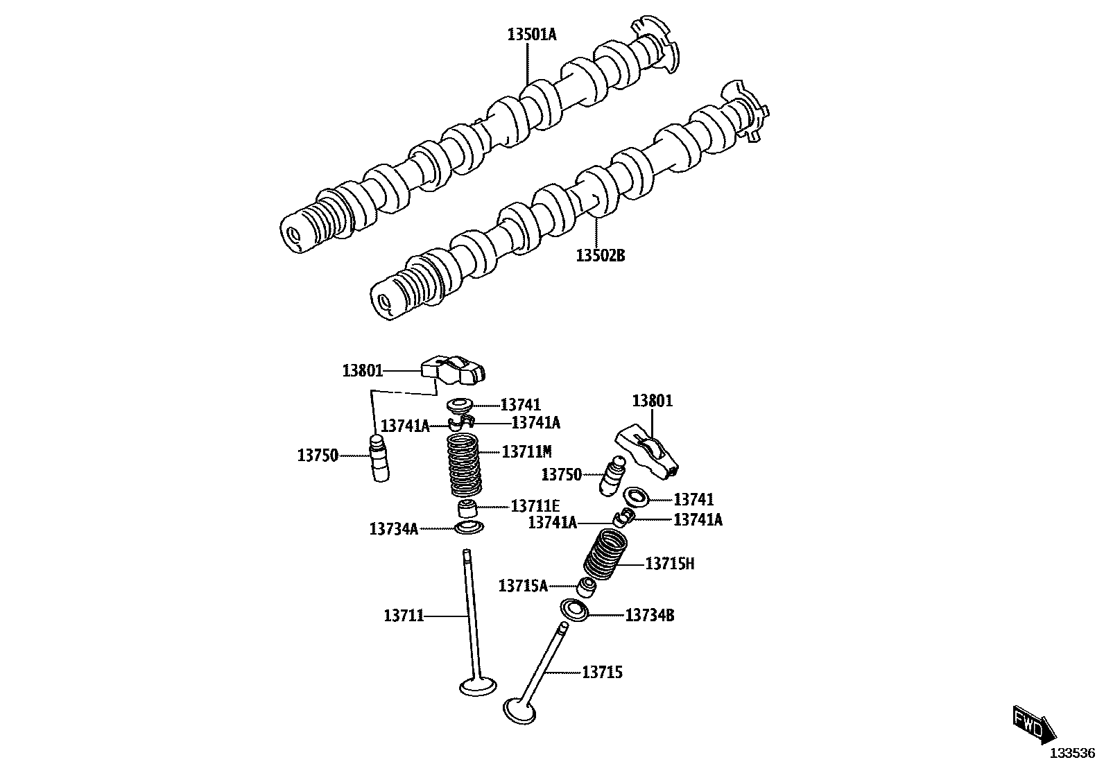 1302 — CAMSHAFT & VALVE