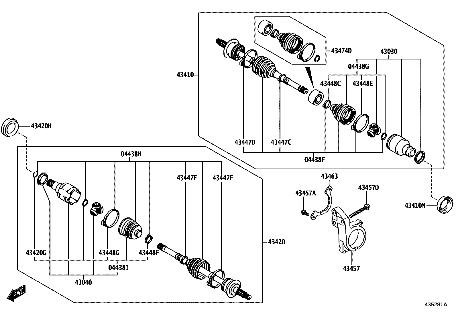4302 — FRONT DRIVE SHAFT