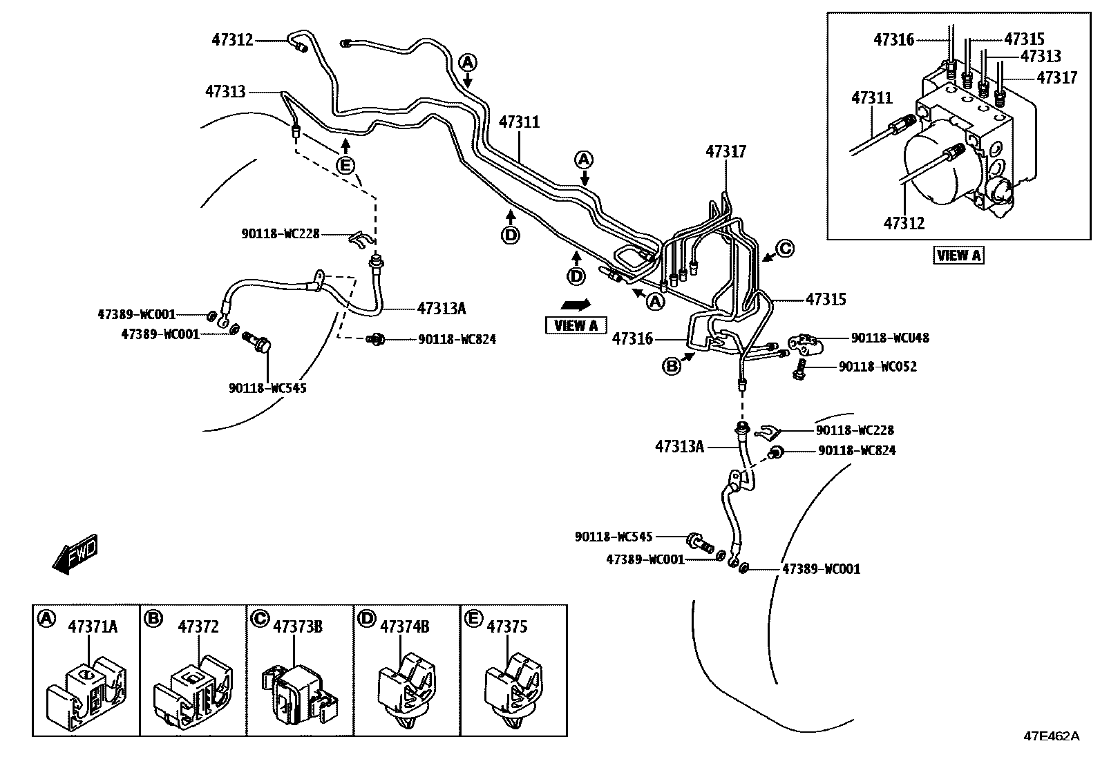 4708 — BRAKE TUBE & CLAMP