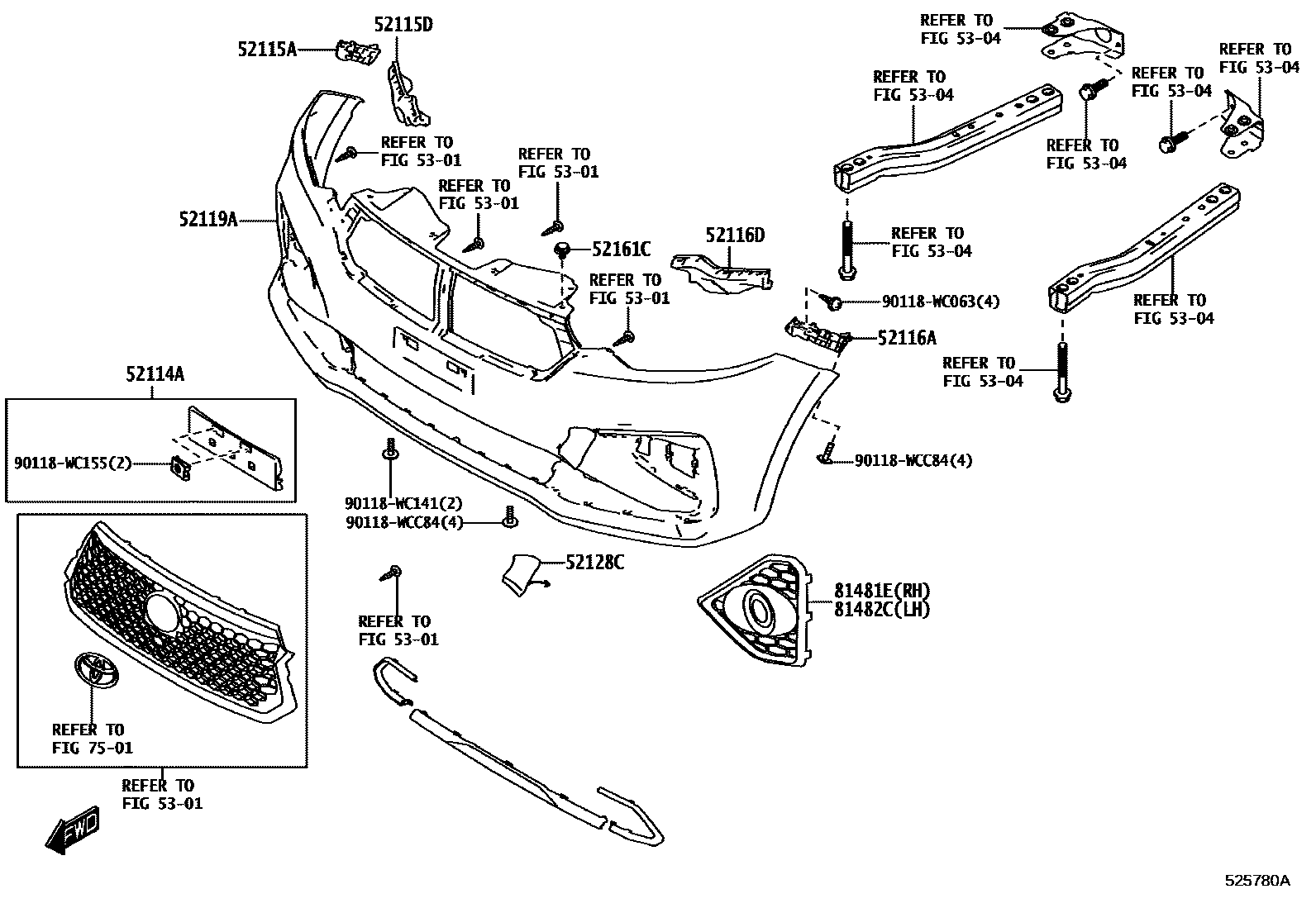 5201 — FRONT BUMPER & BUMPER STAY