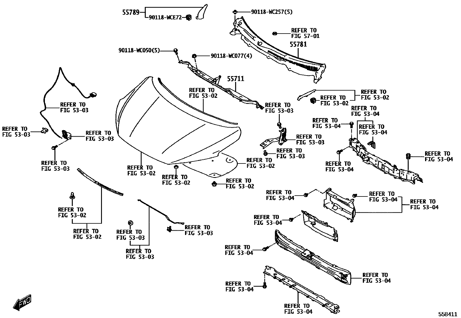 5503 — COWL PANEL & WINDSHIELD GLASS