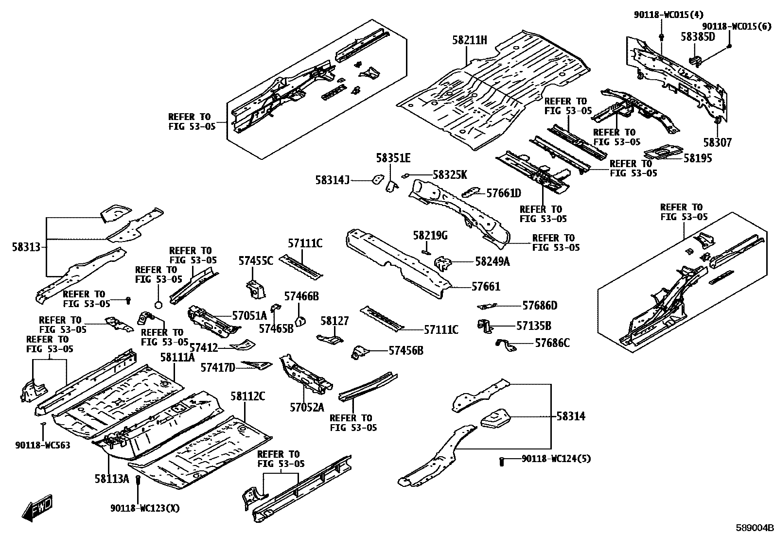 5801 — FLOOR PAN & LOWER BACK PANEL
