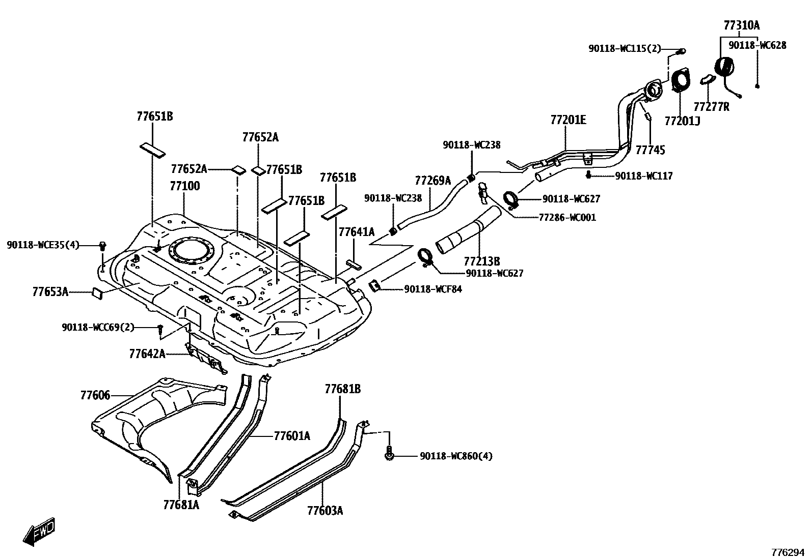 7701 — FUEL TANK & TUBE