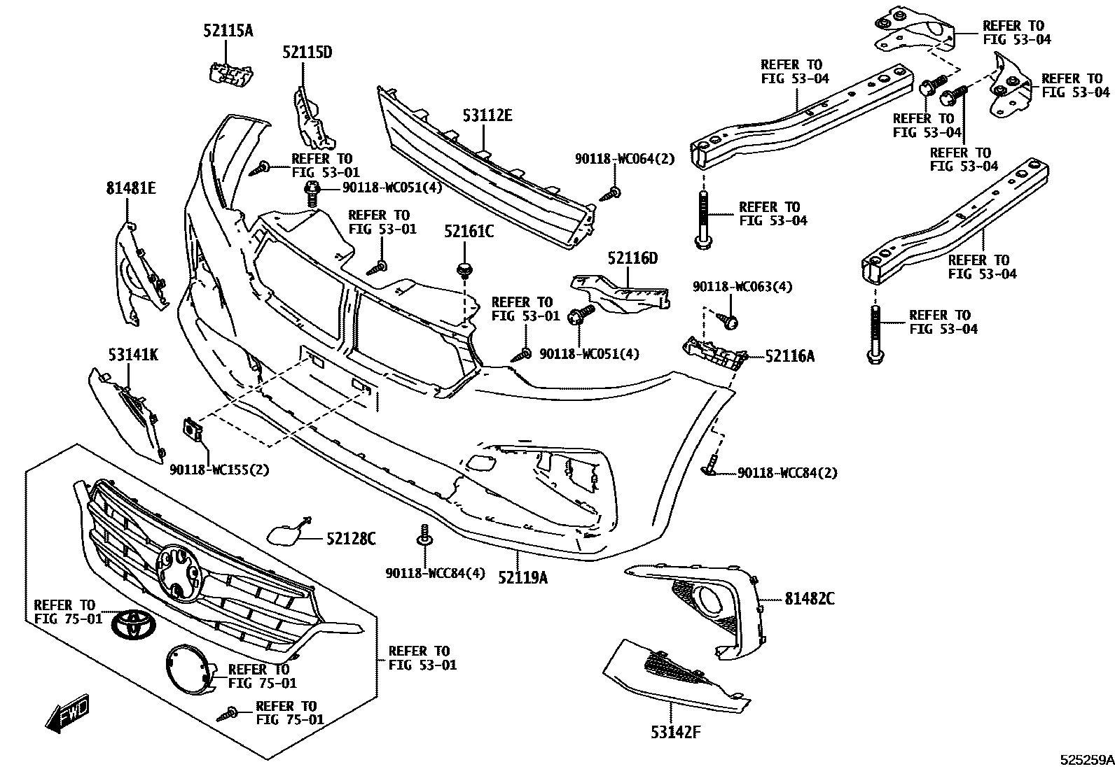 5201 — FRONT BUMPER & BUMPER STAY