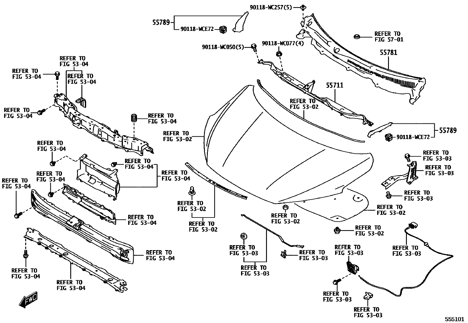 5503 — COWL PANEL & WINDSHIELD GLASS