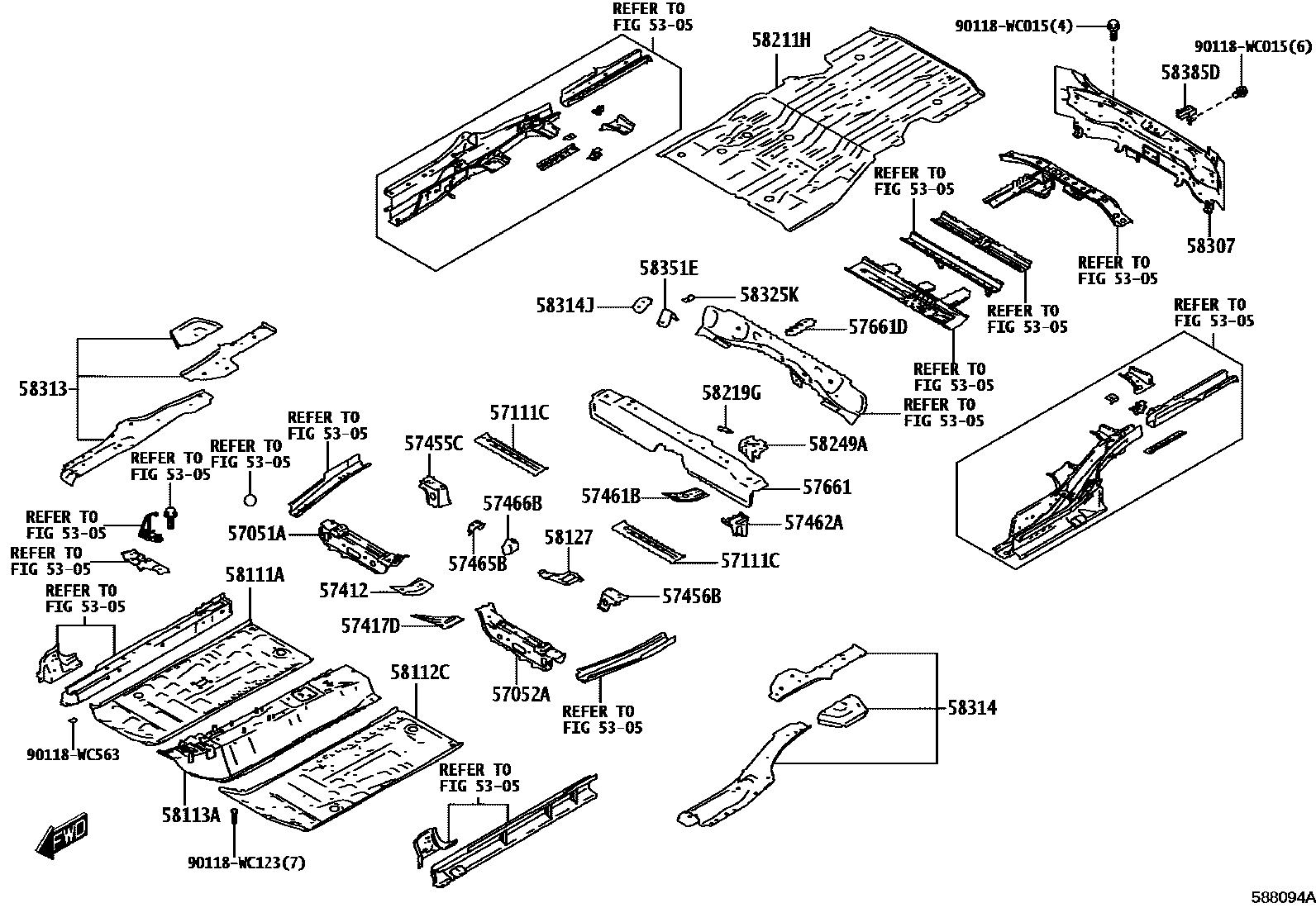 5801 — FLOOR PAN & LOWER BACK PANEL