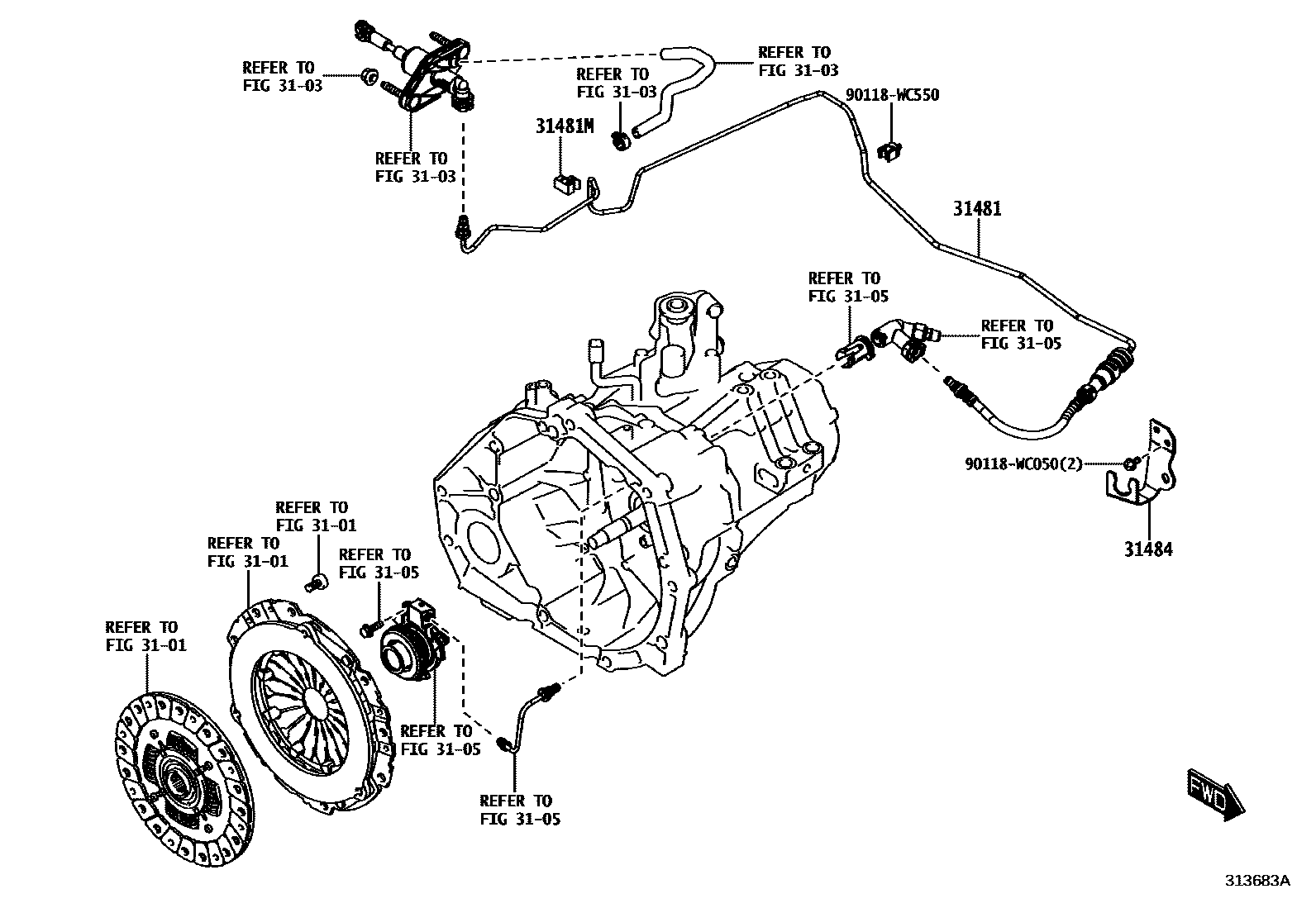 3102 — CLUTCH PEDAL & FLEXIBLE HOSE