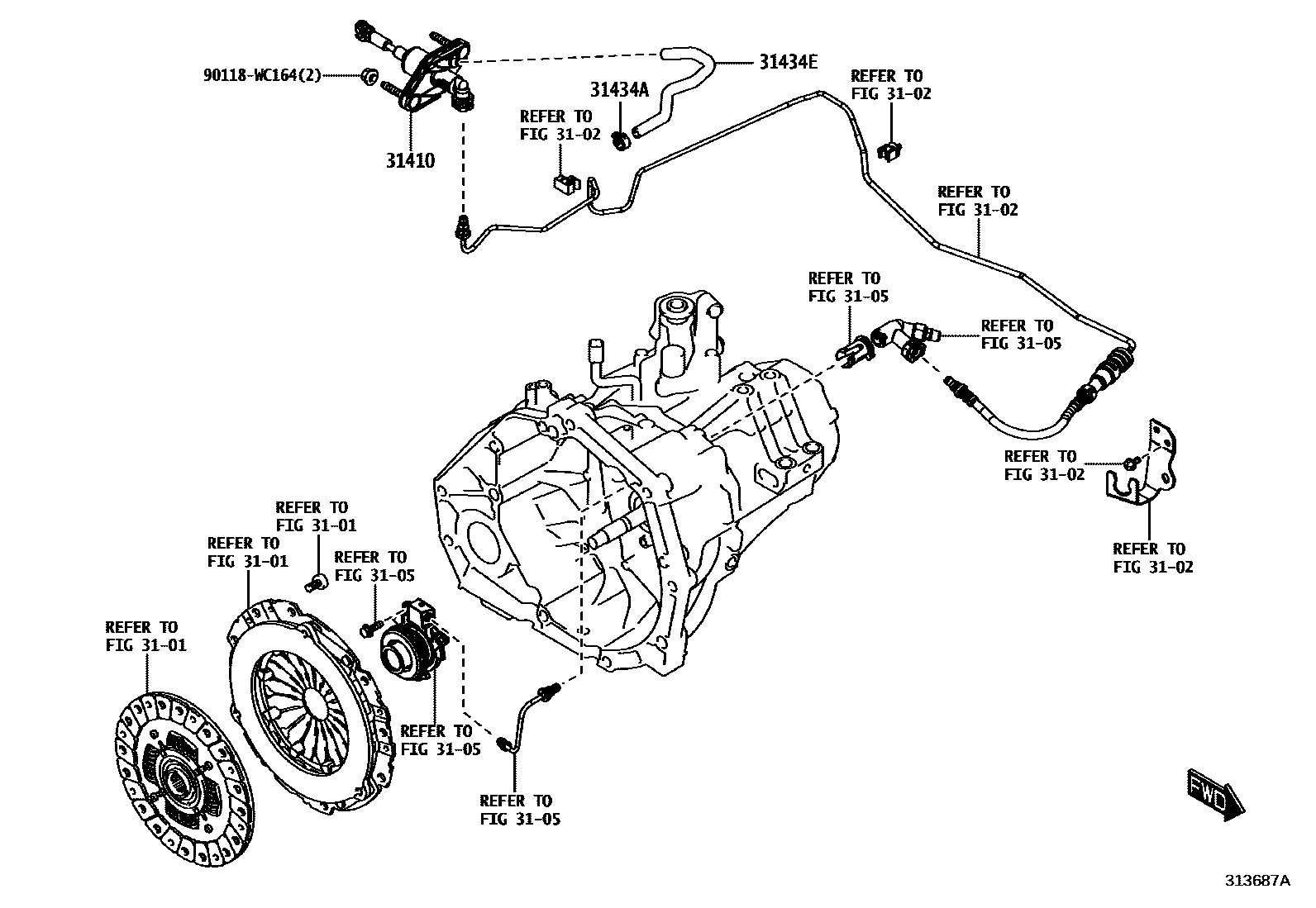 3103 — CLUTCH MASTER CYLINDER