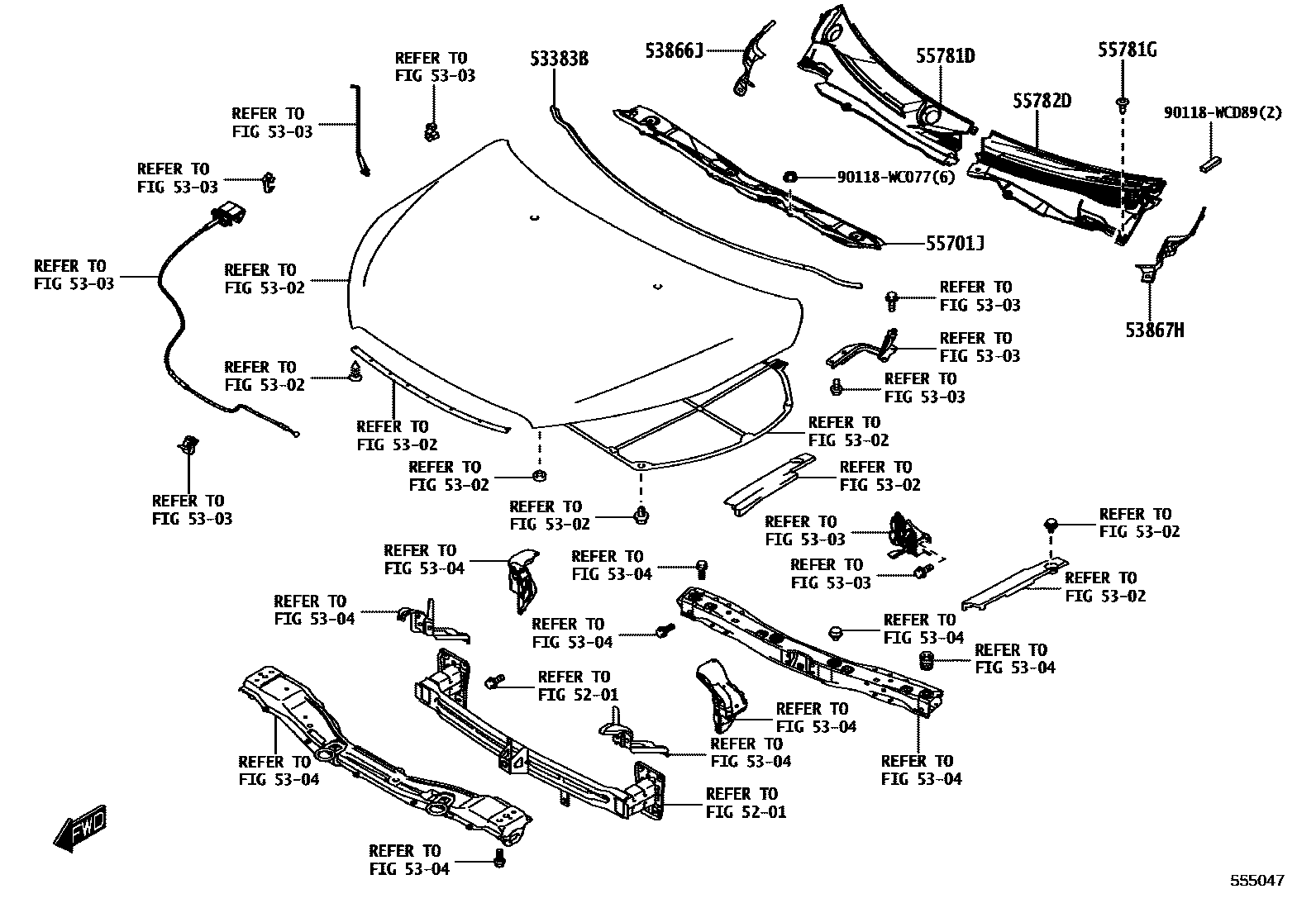 5503 — COWL PANEL & WINDSHIELD GLASS