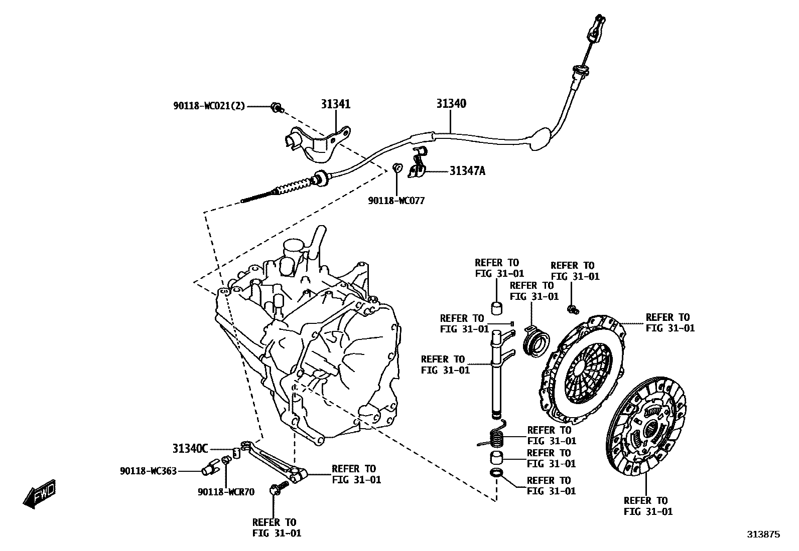 3102 — CLUTCH PEDAL & FLEXIBLE HOSE