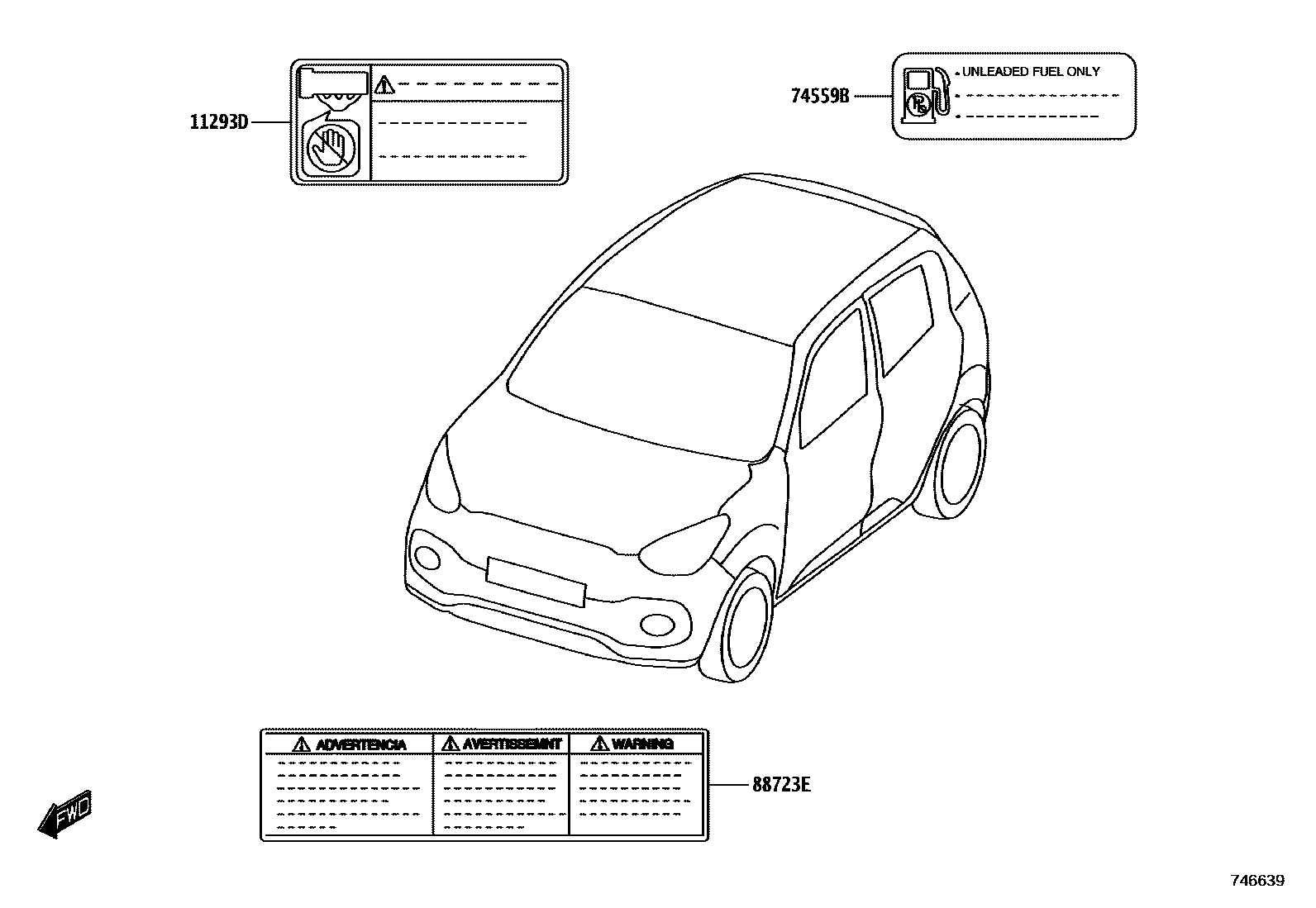 7403 — CAUTION PLATE (EXTERIOR & INTERIOR)