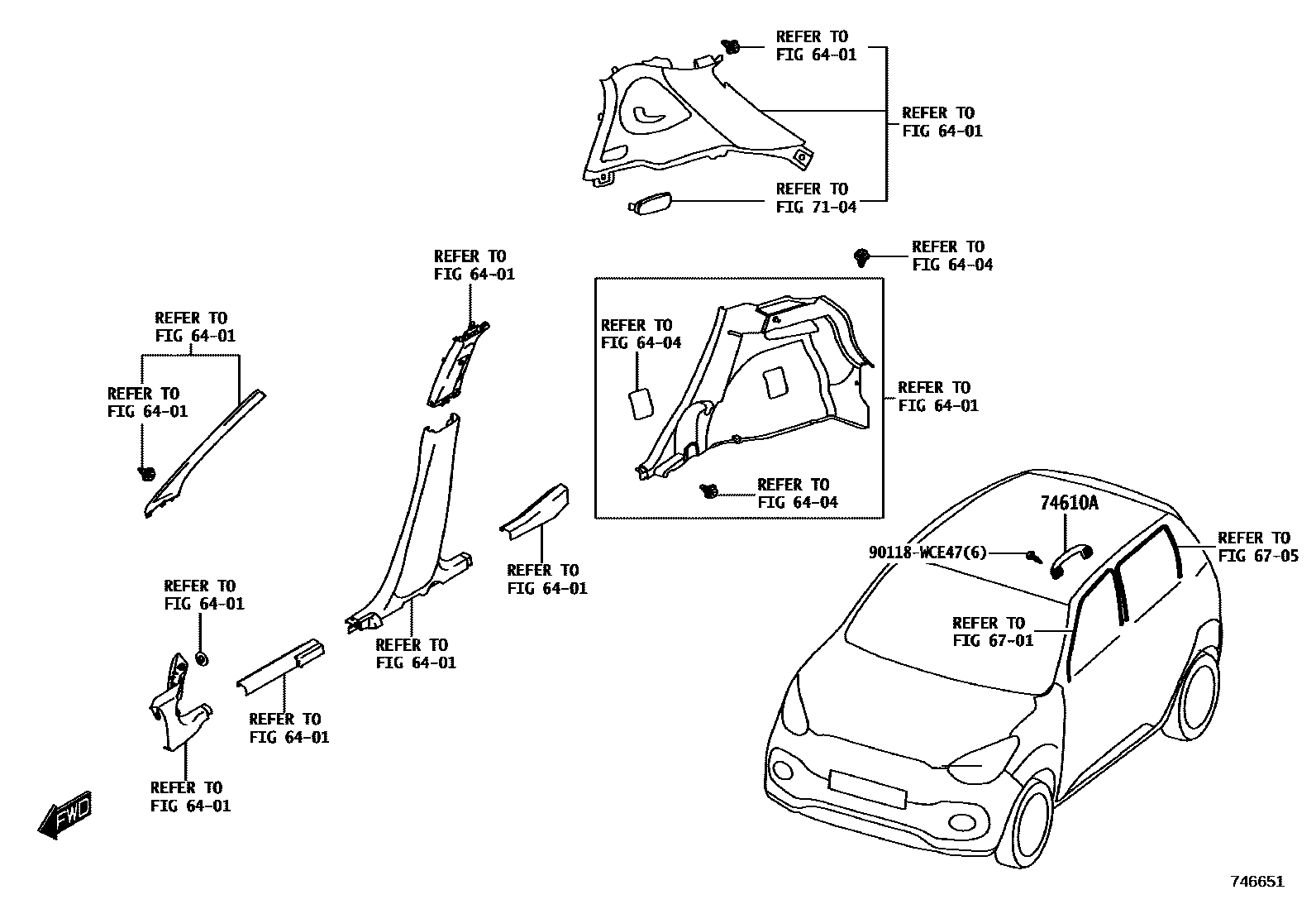 7401 — ARMREST & VISOR