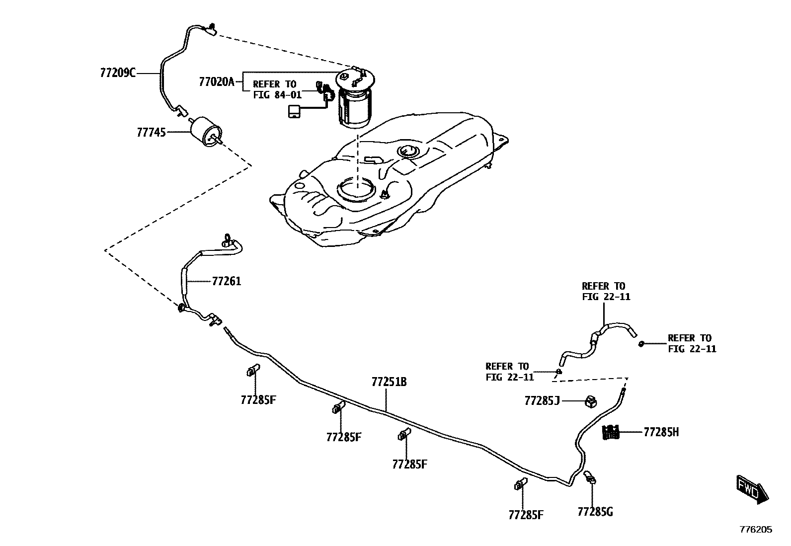 7701 — FUEL TANK & TUBE