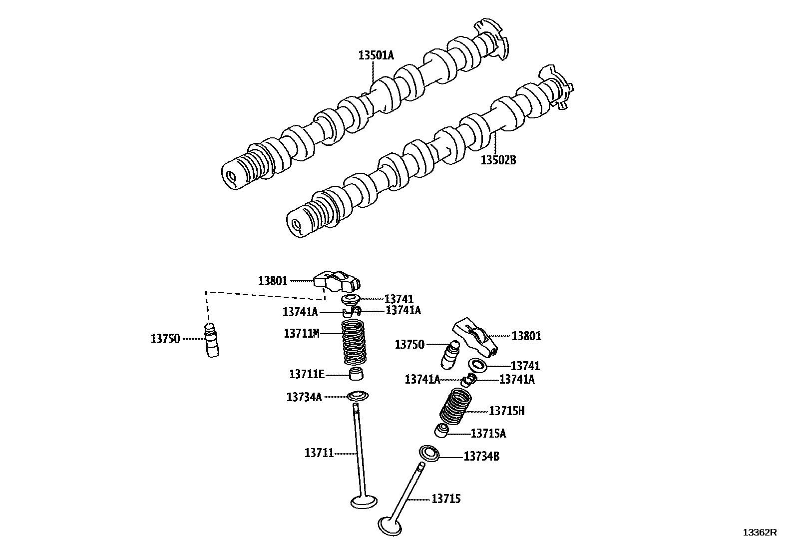 1302 — CAMSHAFT & VALVE