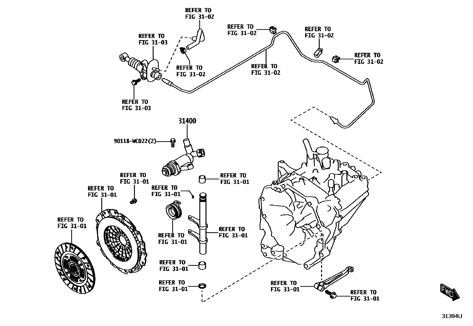 3105 — CLUTCH RELEASE CYLINDER