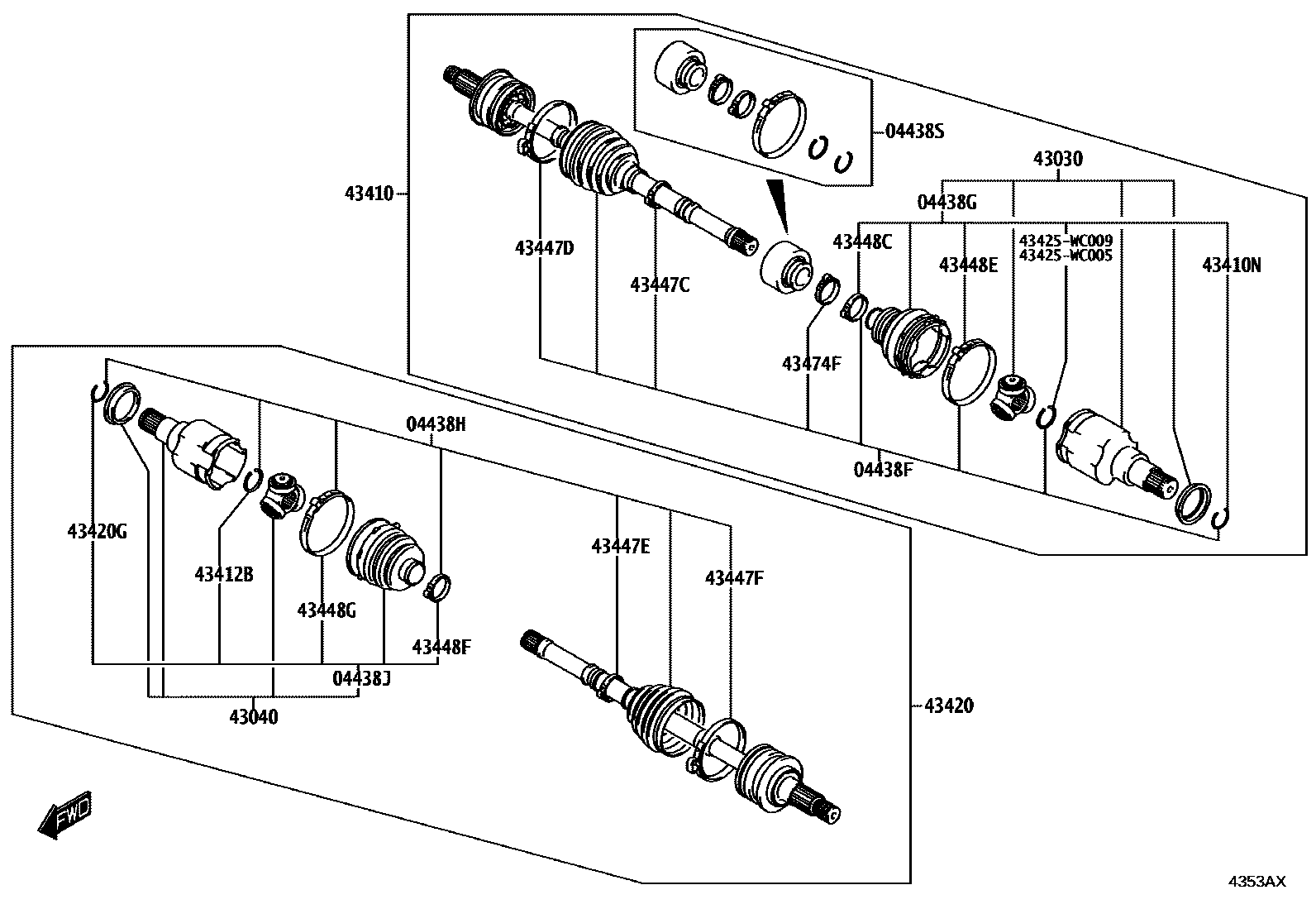 4302 — FRONT DRIVE SHAFT