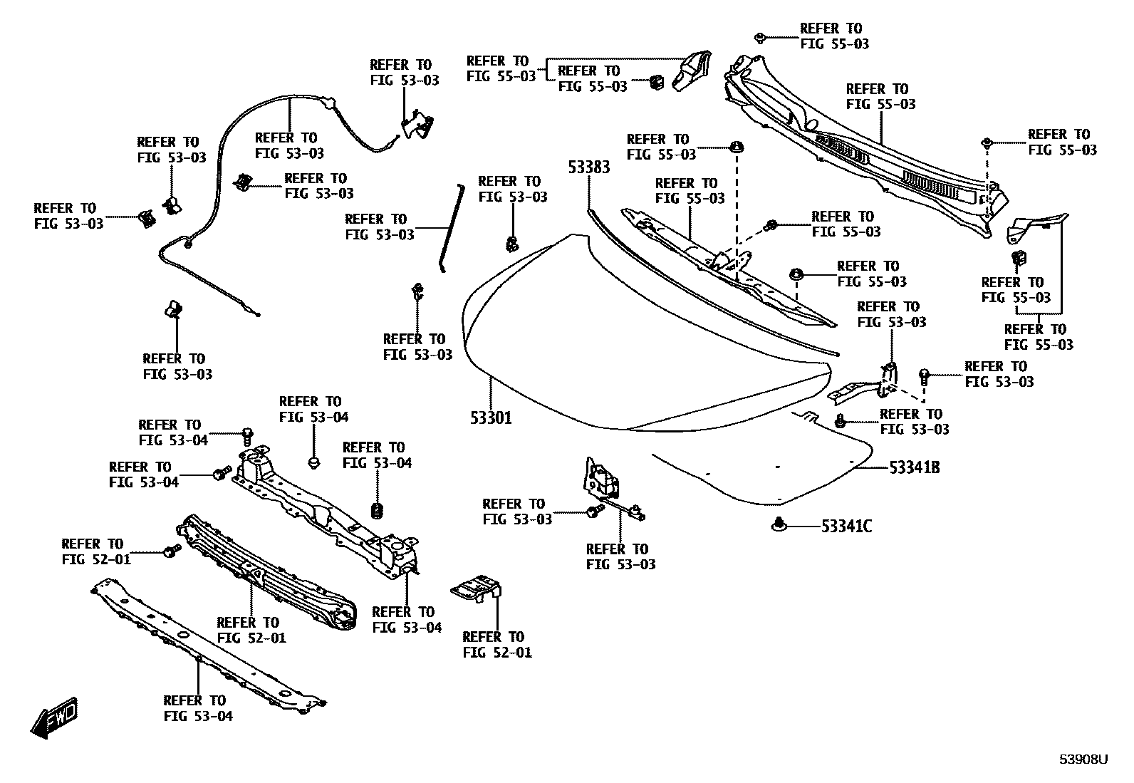 5302 — HOOD & FRONT FENDER