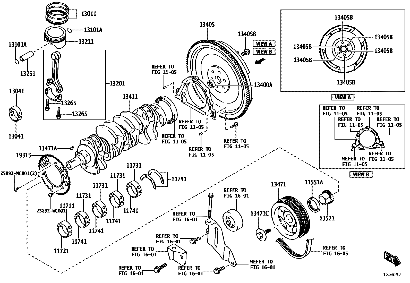 1301 — CRANKSHAFT & PISTON