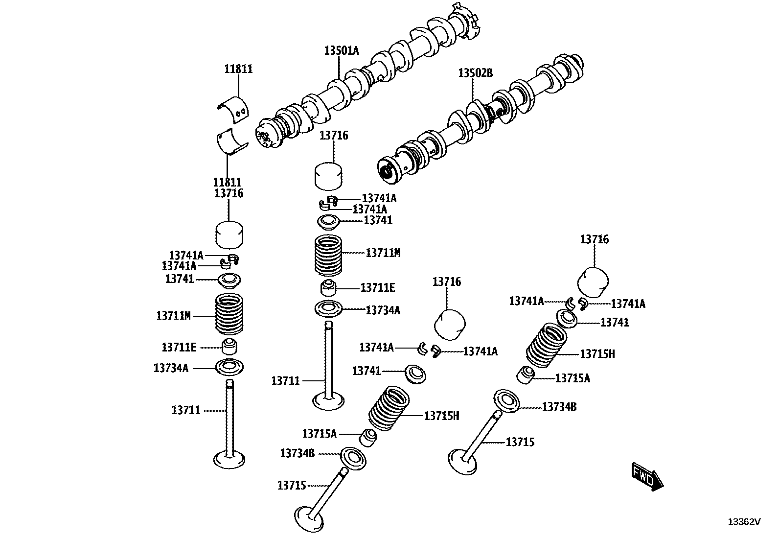 1302 — CAMSHAFT & VALVE