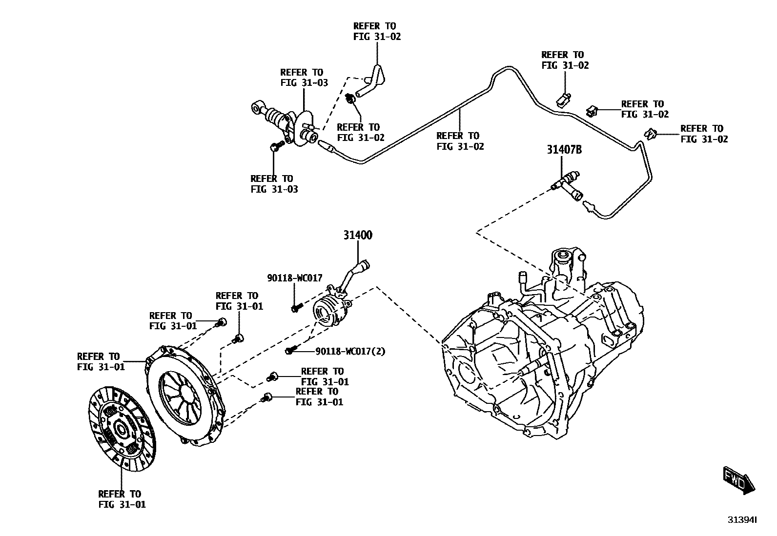 3105 — CLUTCH RELEASE CYLINDER