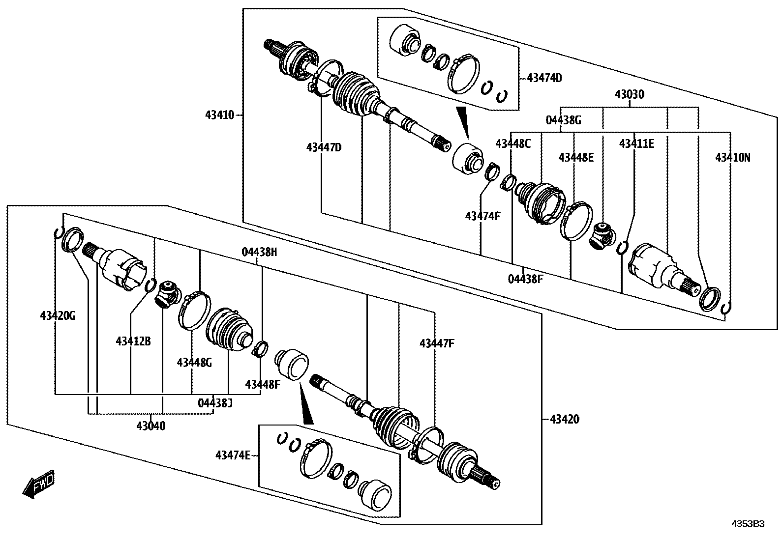 4302 — FRONT DRIVE SHAFT