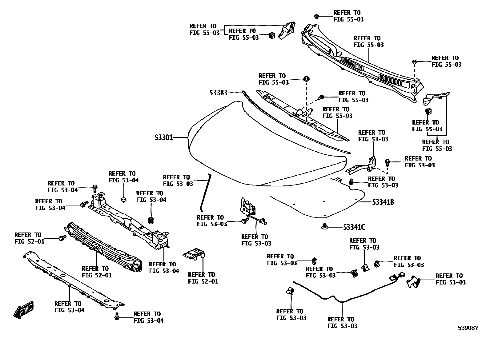 5302 — HOOD & FRONT FENDER