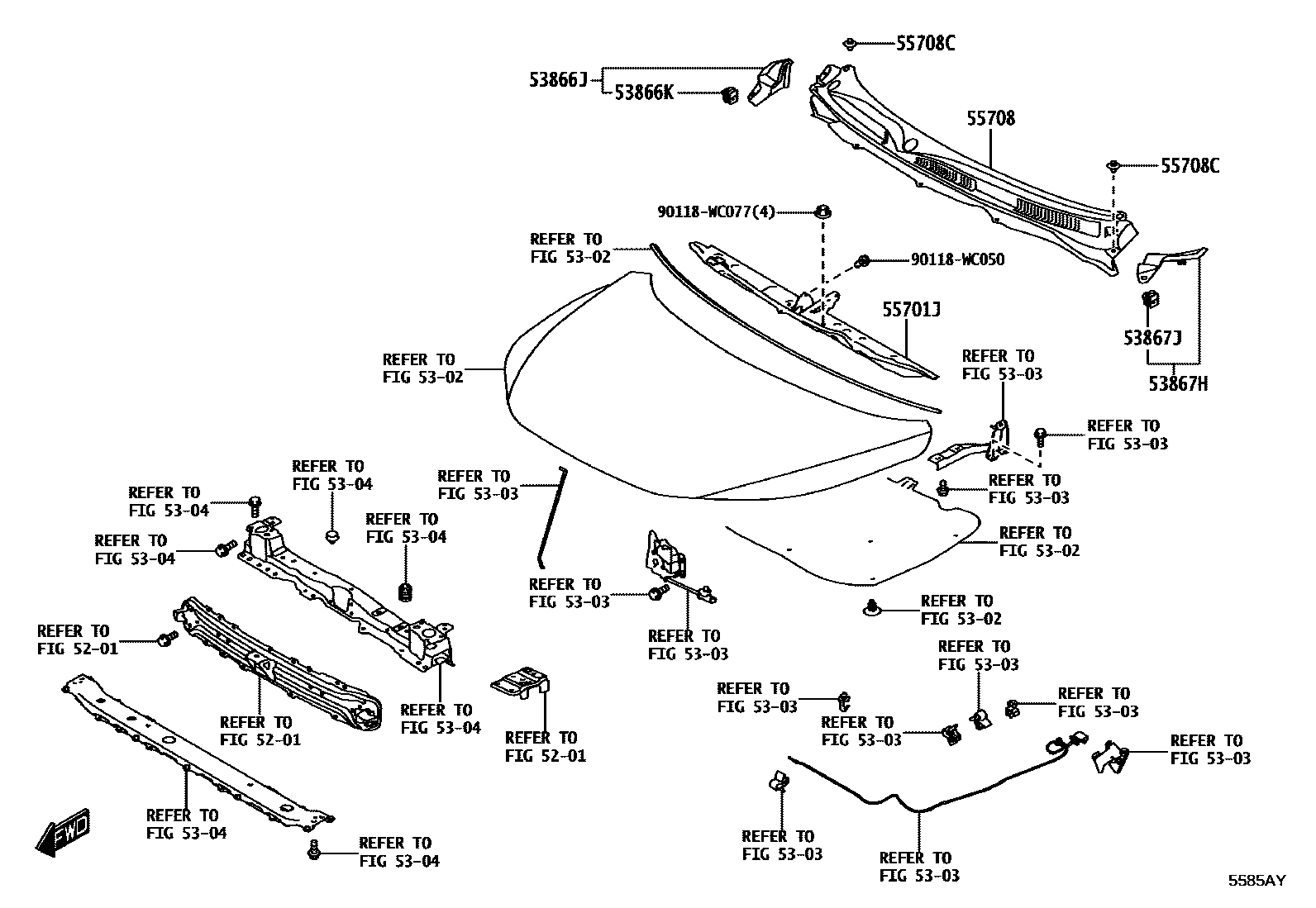 5503 — COWL PANEL & WINDSHIELD GLASS