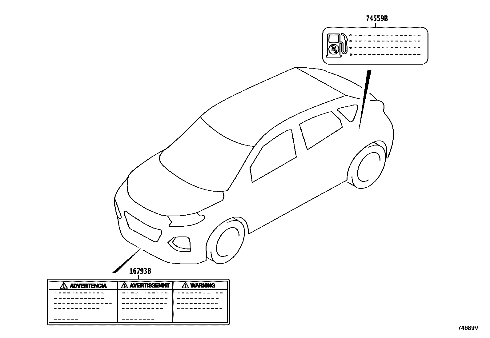 7403 — CAUTION PLATE (EXTERIOR & INTERIOR)