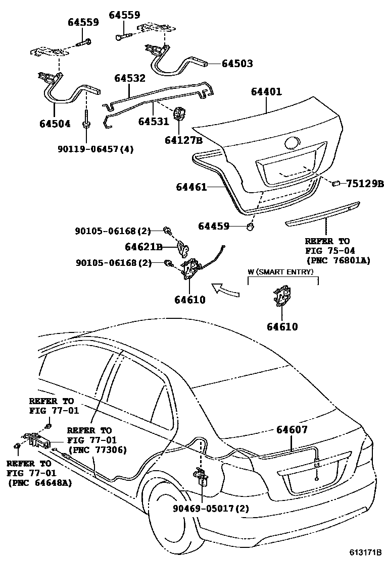 6105 — LUGGAGE COMPARTMENT DOOR & LOCK