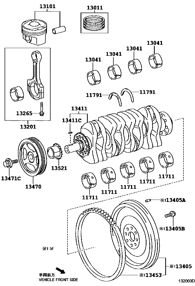 1301 — CRANKSHAFT & PISTON