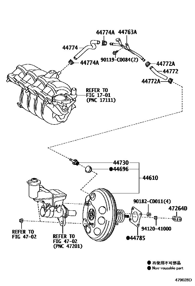 4703 — BRAKE BOOSTER & VACUUM TUBE