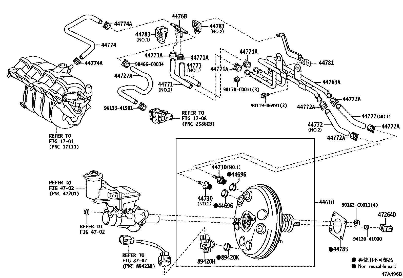 4703 — BRAKE BOOSTER & VACUUM TUBE