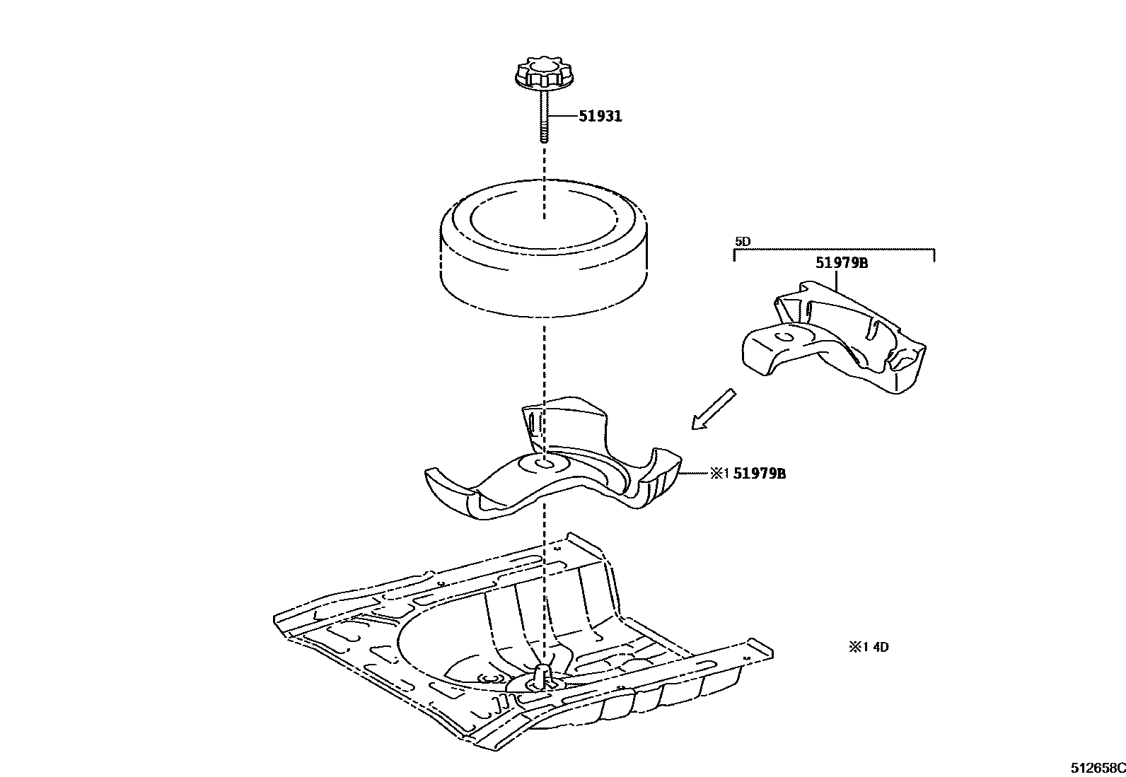 5104 — SPARE WHEEL CARRIER