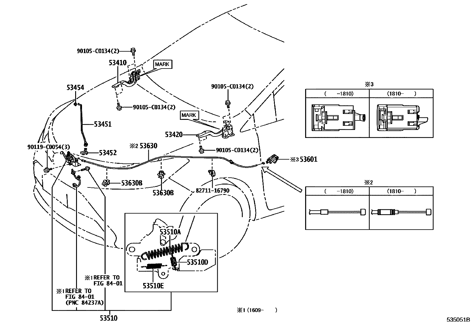 5303 — HOOD LOCK & HINGE
