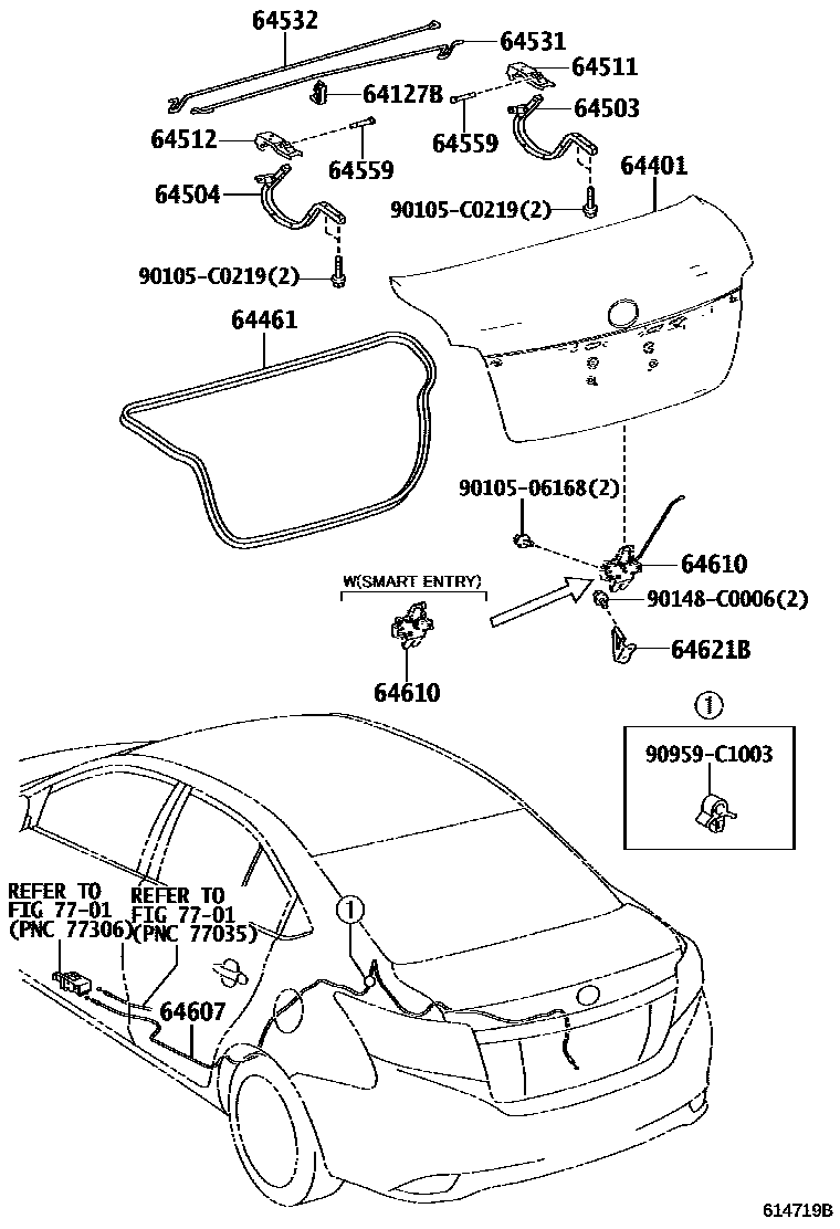 6105 — LUGGAGE COMPARTMENT DOOR & LOCK