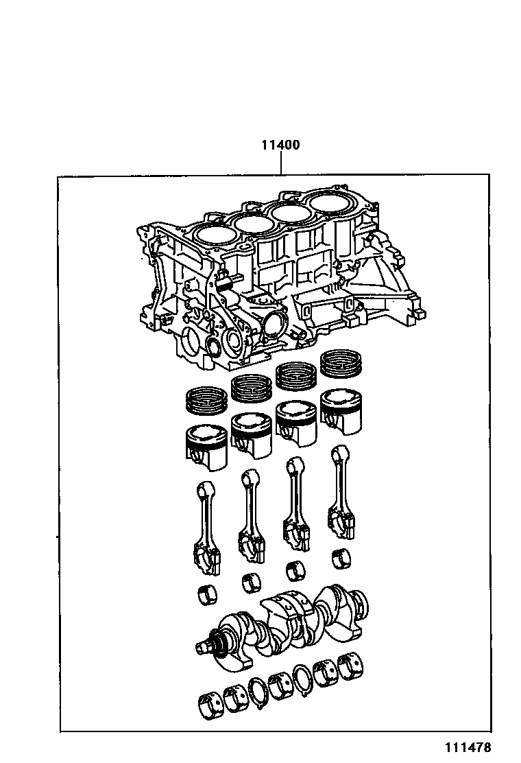 1102 — SHORT BLOCK ASSEMBLY