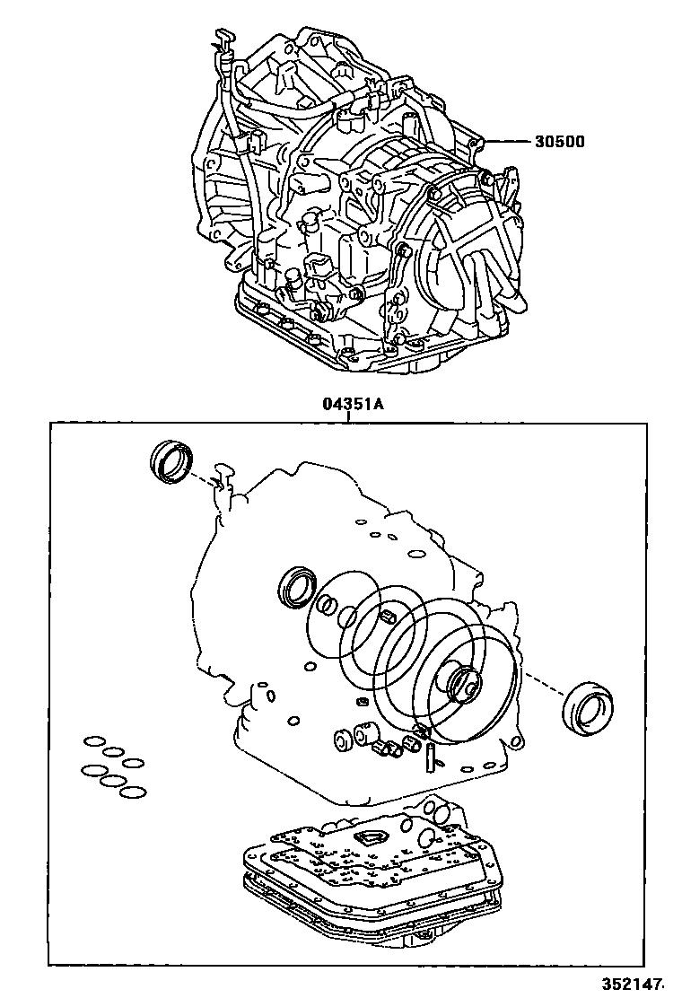 3501 — TRANSAXLE OR TRANSMISSION ASSY & GASKET KIT (ATM)