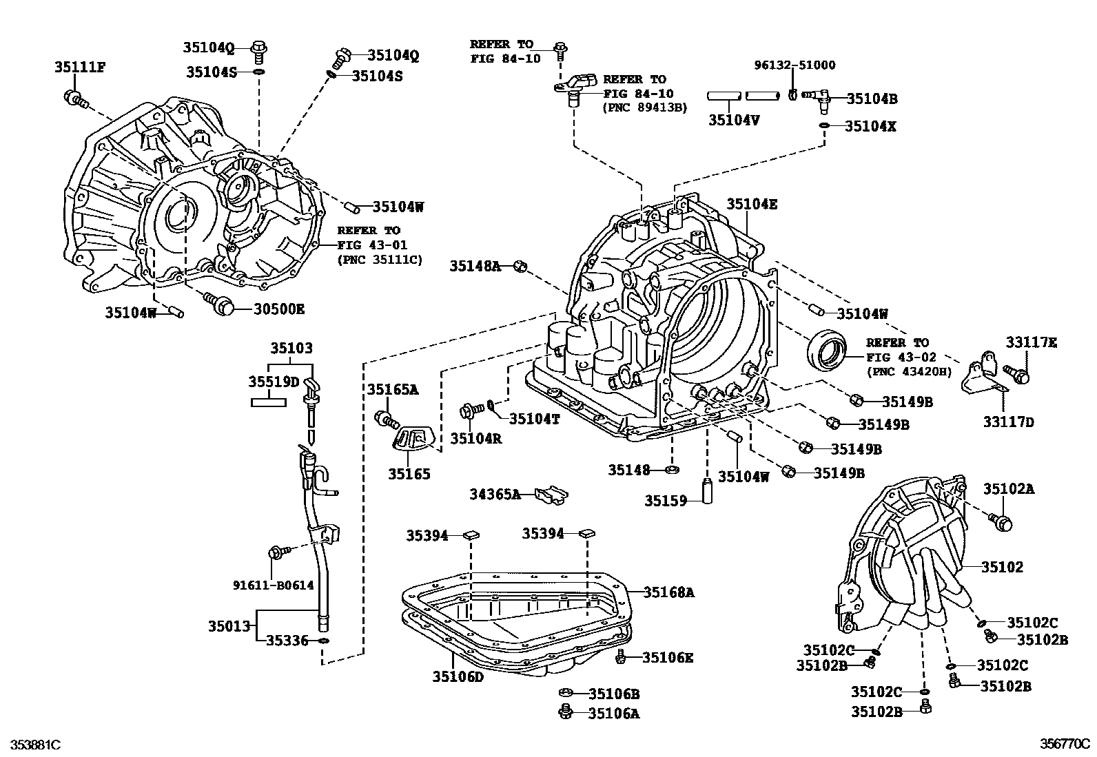 3503 — TRANSMISSION CASE & OIL PAN (ATM)