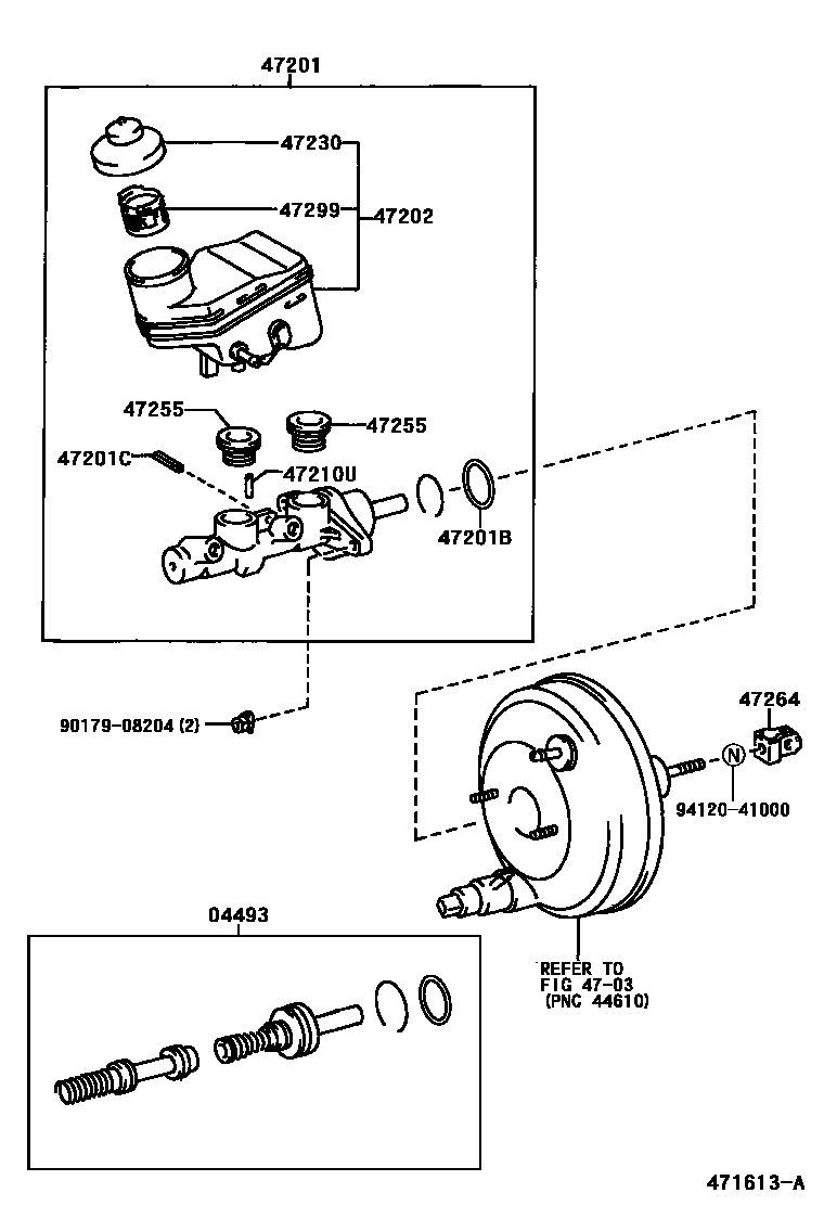 4702 — BRAKE MASTER CYLINDER