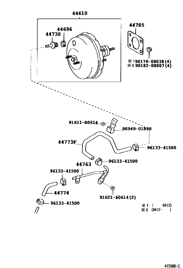 4703 — BRAKE BOOSTER & VACUUM TUBE