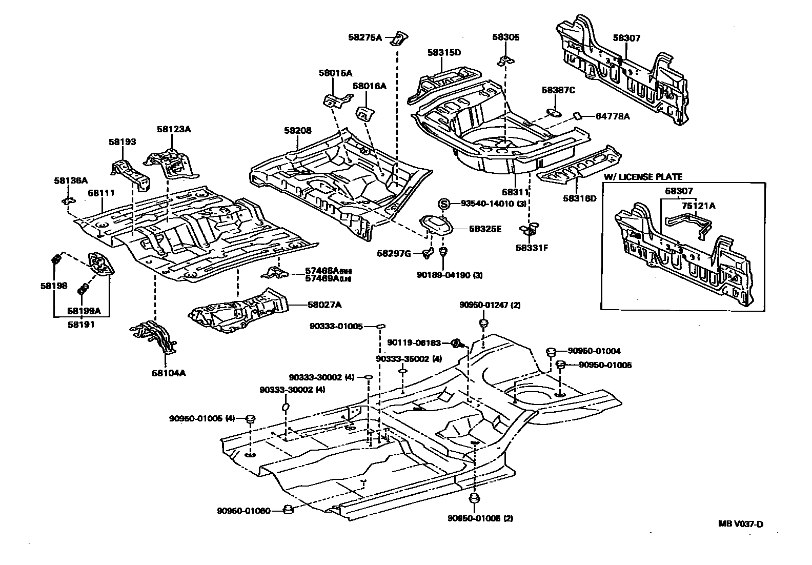 5801 — FLOOR PAN & LOWER BACK PANEL