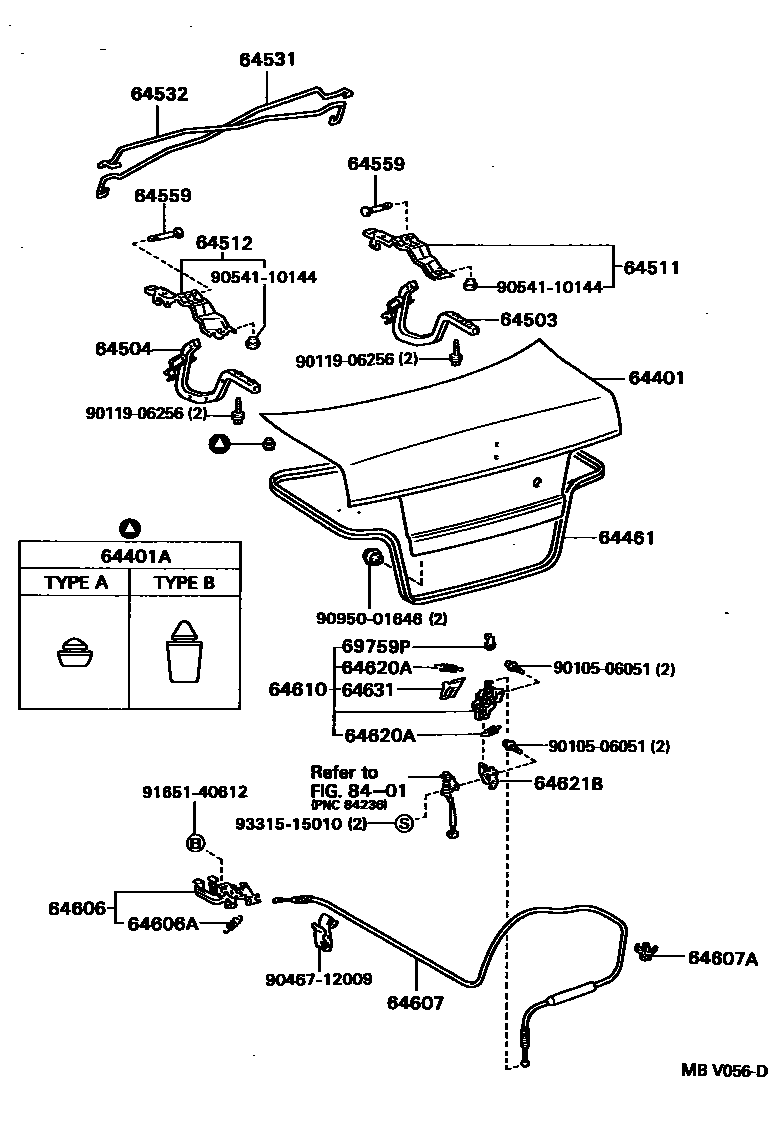6105 — LUGGAGE COMPARTMENT DOOR & LOCK