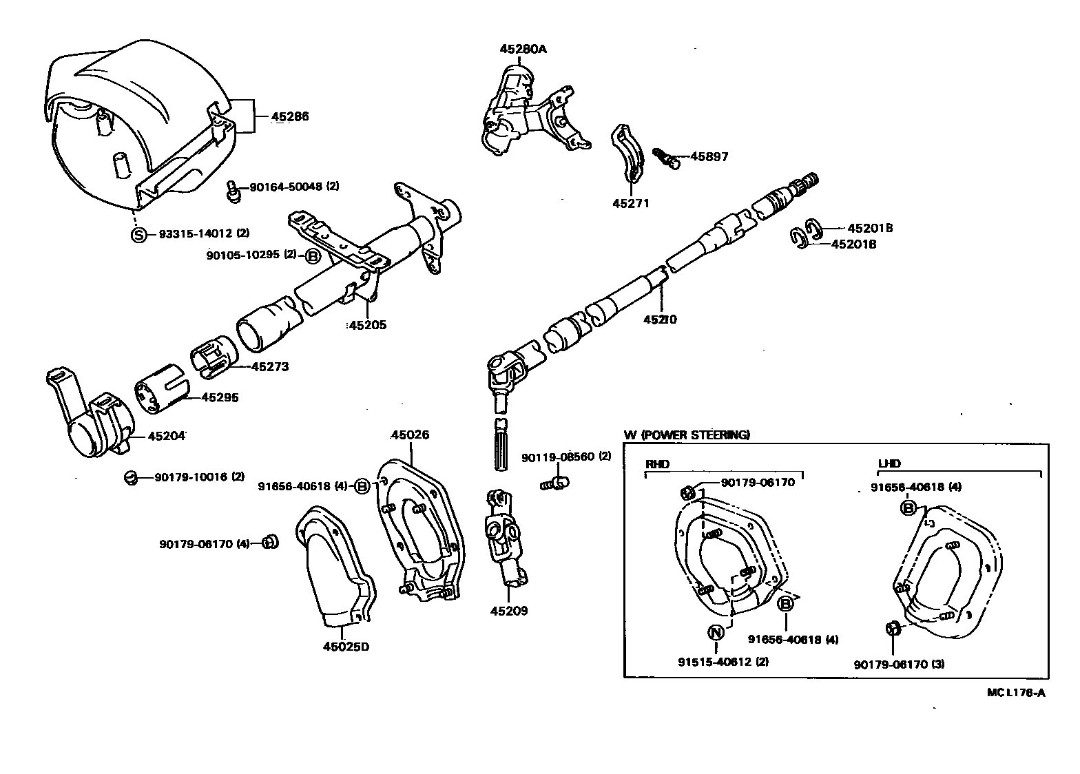 4501 — STEERING COLUMN & SHAFT