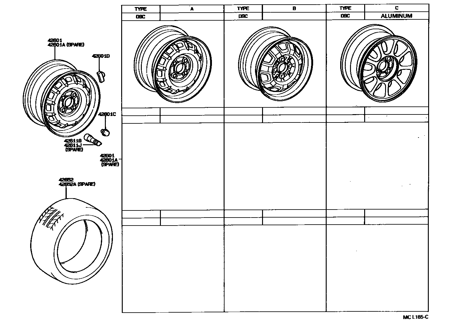 4103 — DISC WHEEL & WHEEL CAP