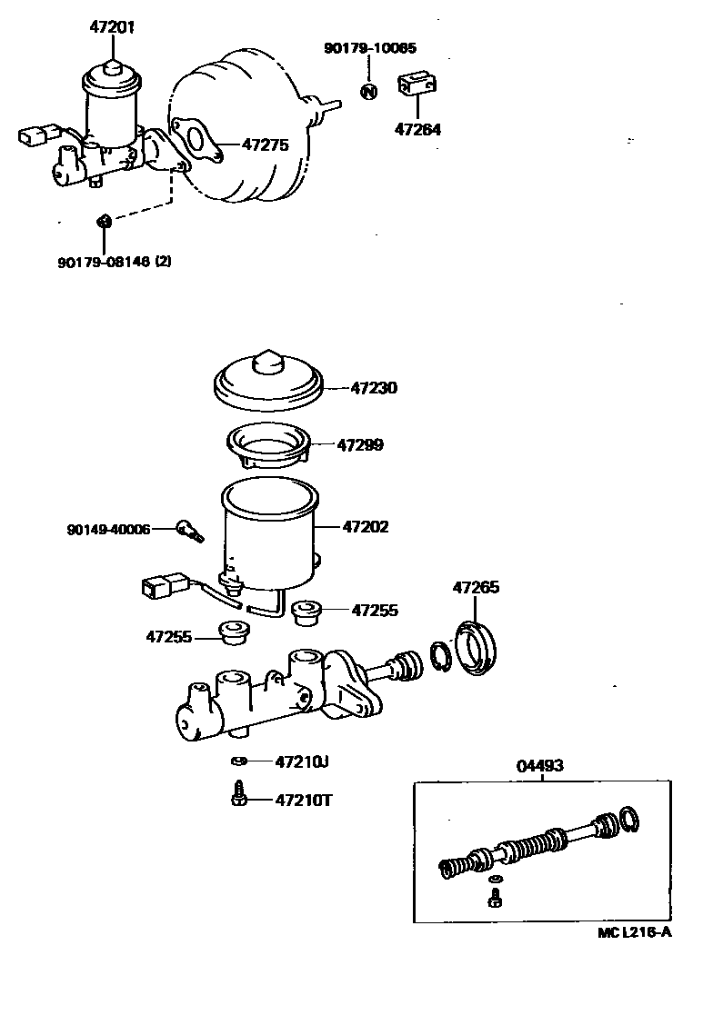4702 — BRAKE MASTER CYLINDER