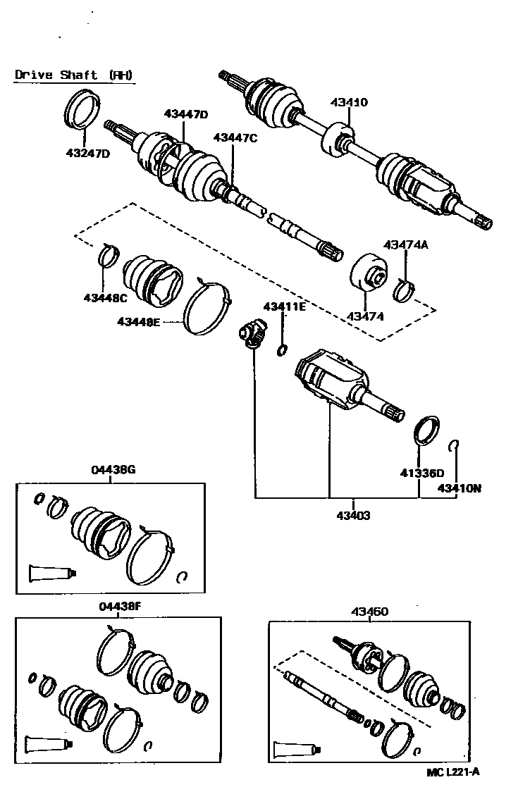 4302 — FRONT DRIVE SHAFT
