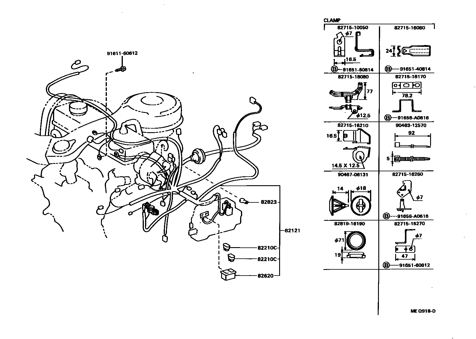8202 — WIRING & CLAMP